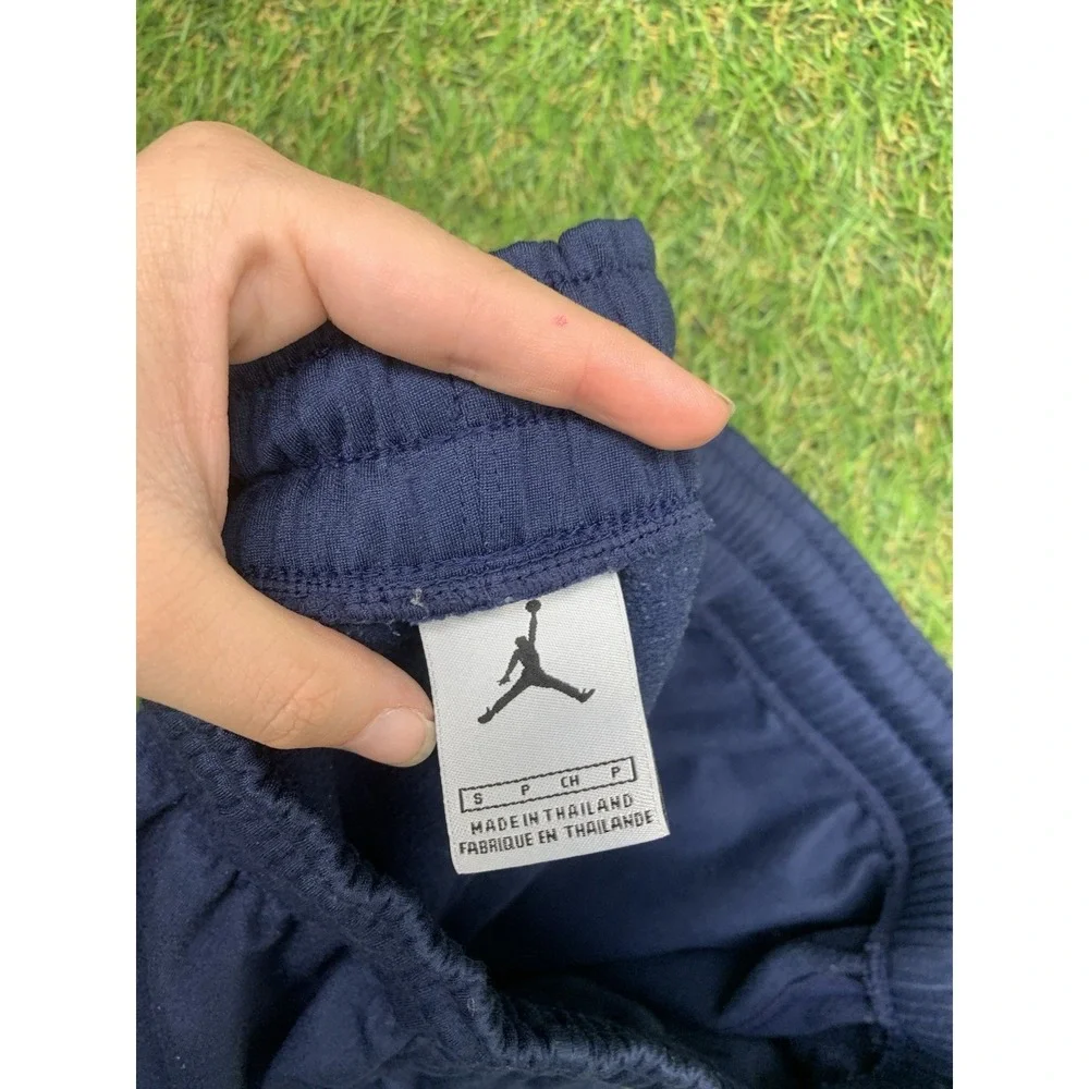 Jordan Sweatpants Mens Small Fleece Joggers Pockets Comfort Air Y2K Ankle Zip